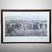 ⛳️ Golf Bild 1894 Scene St Andrews Antik Druck Signiert ⛳️