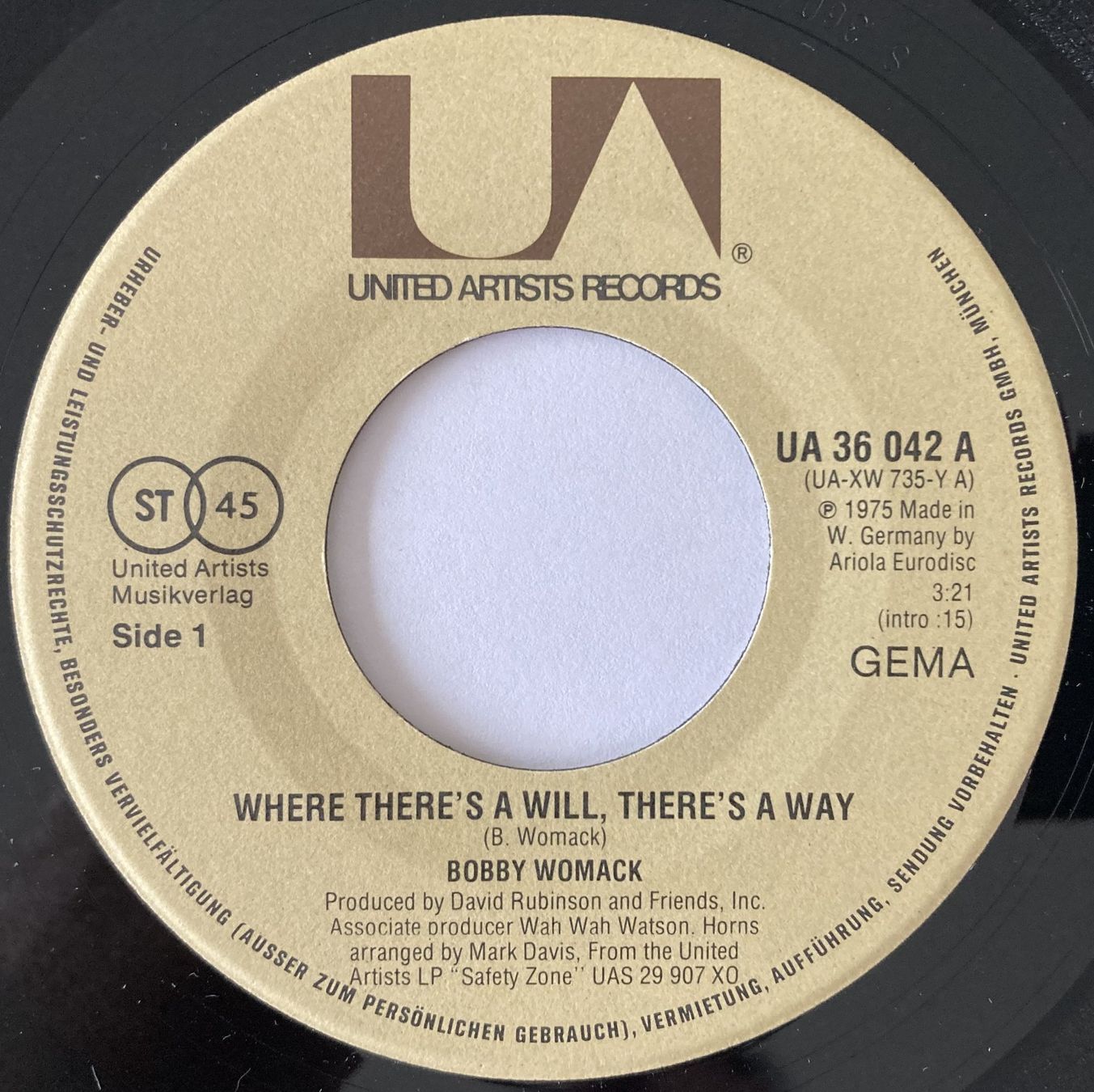 Dischi in vinile: BOBBY WOMACK - WHERE THERE'S A WILL, THERE'S A WAY – Usato da Bottens venduto da hotter-than-hell 2