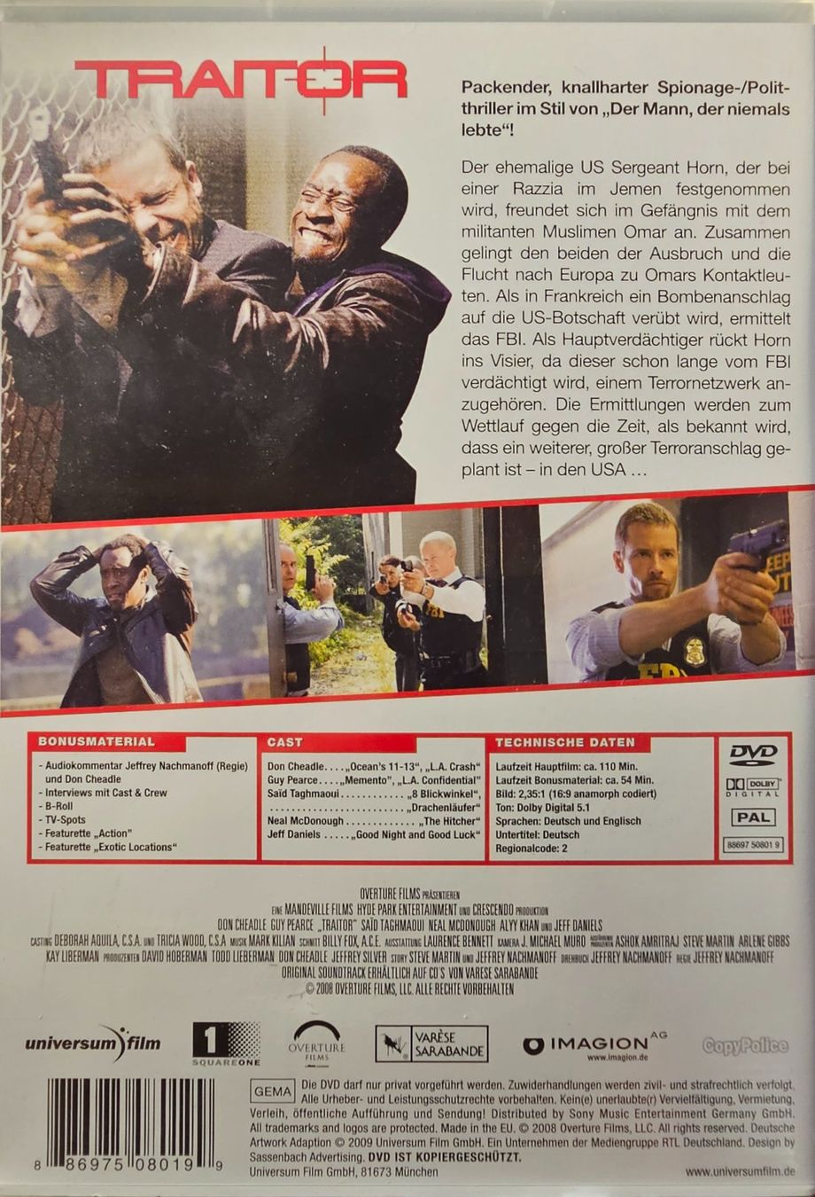 Tous les DVDs: Traitor – D'occasion à Wahlen b. Laufen par Cg10 1