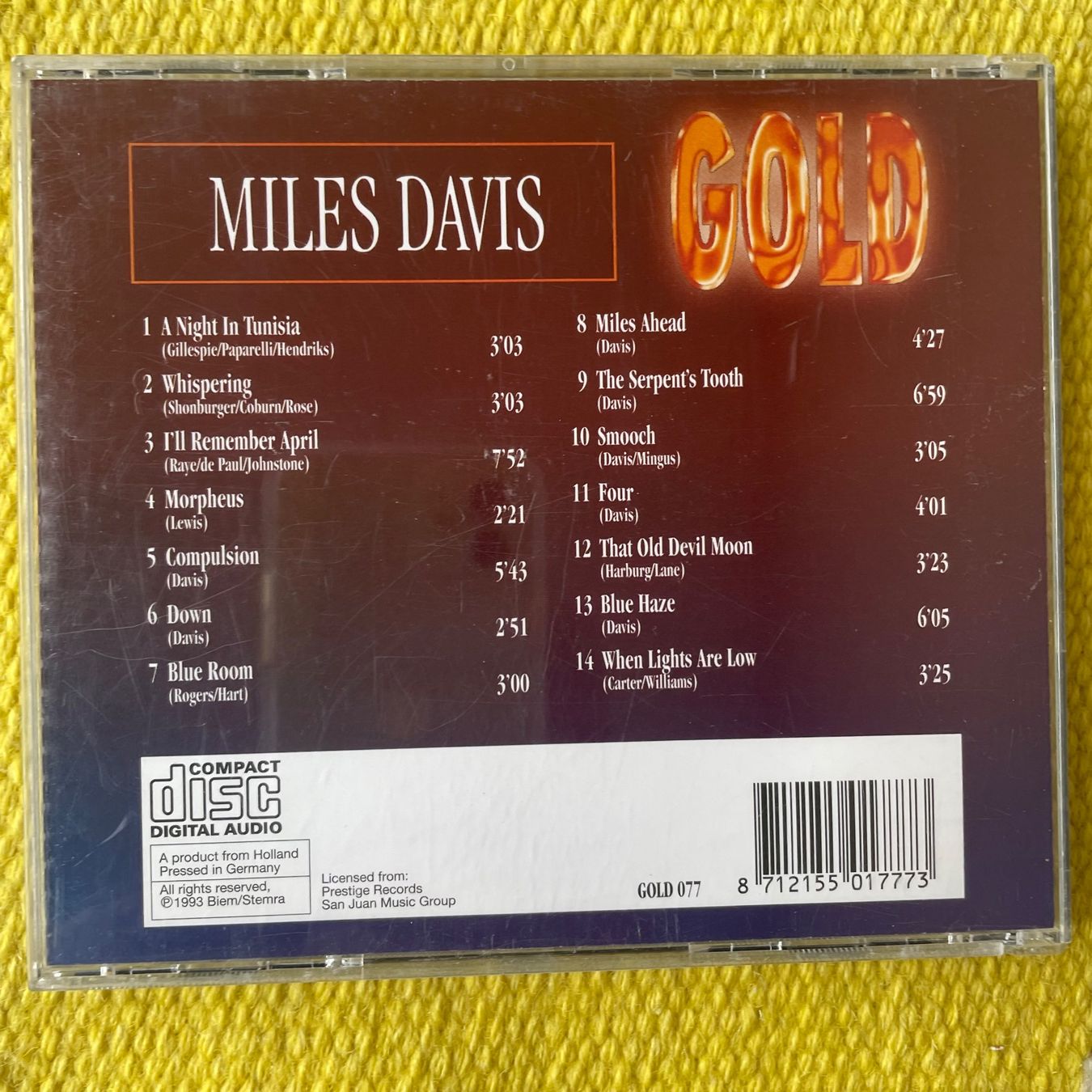 CD: MILES DAVIS-GOLD – Usato da Rorschacherberg venduto da CD-Roli 1