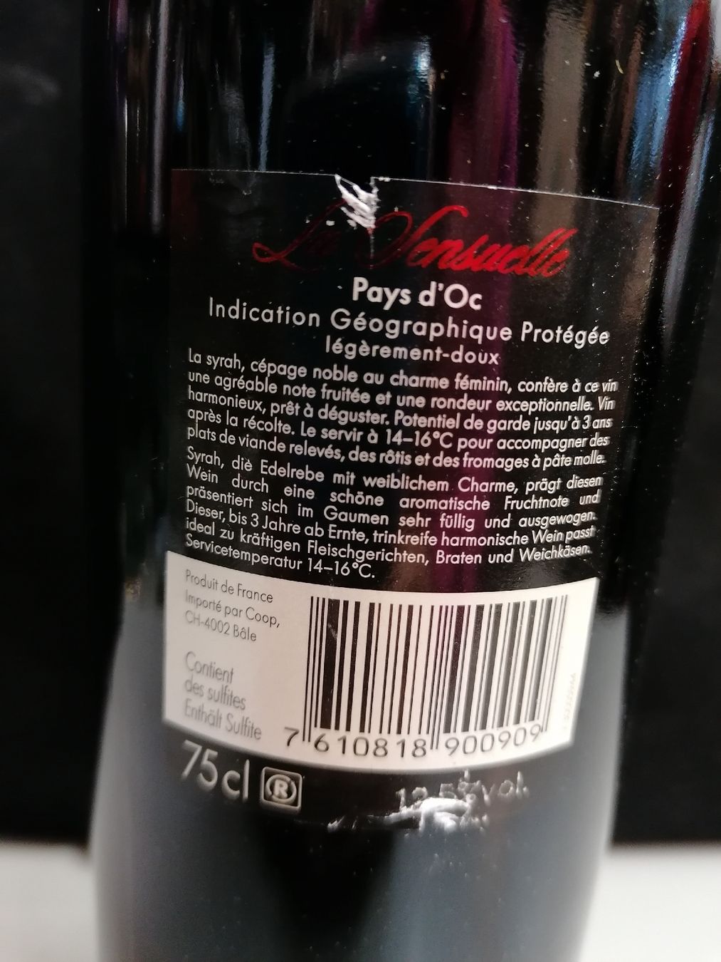 Vino: LA SENSUELLE SYRAH 2014 – Nuovo (secondo la descrizione) da Genève venduto da Leboucheoreilles 3