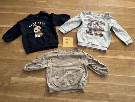 Pullover für Jungen (Grössen 80-86 / 3er Set)