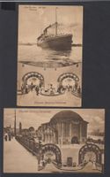 Elbtunnel Hamburg   :   2 alte Ansichtskarten um 1911