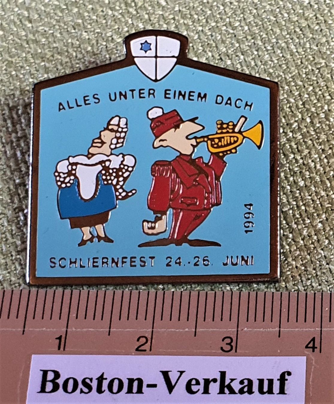 Spille & Fermagli: B849B - Pin Schlieren Fest Juni 1994 – Usato da Reinach BL venduto da Boston-Verkauf 2