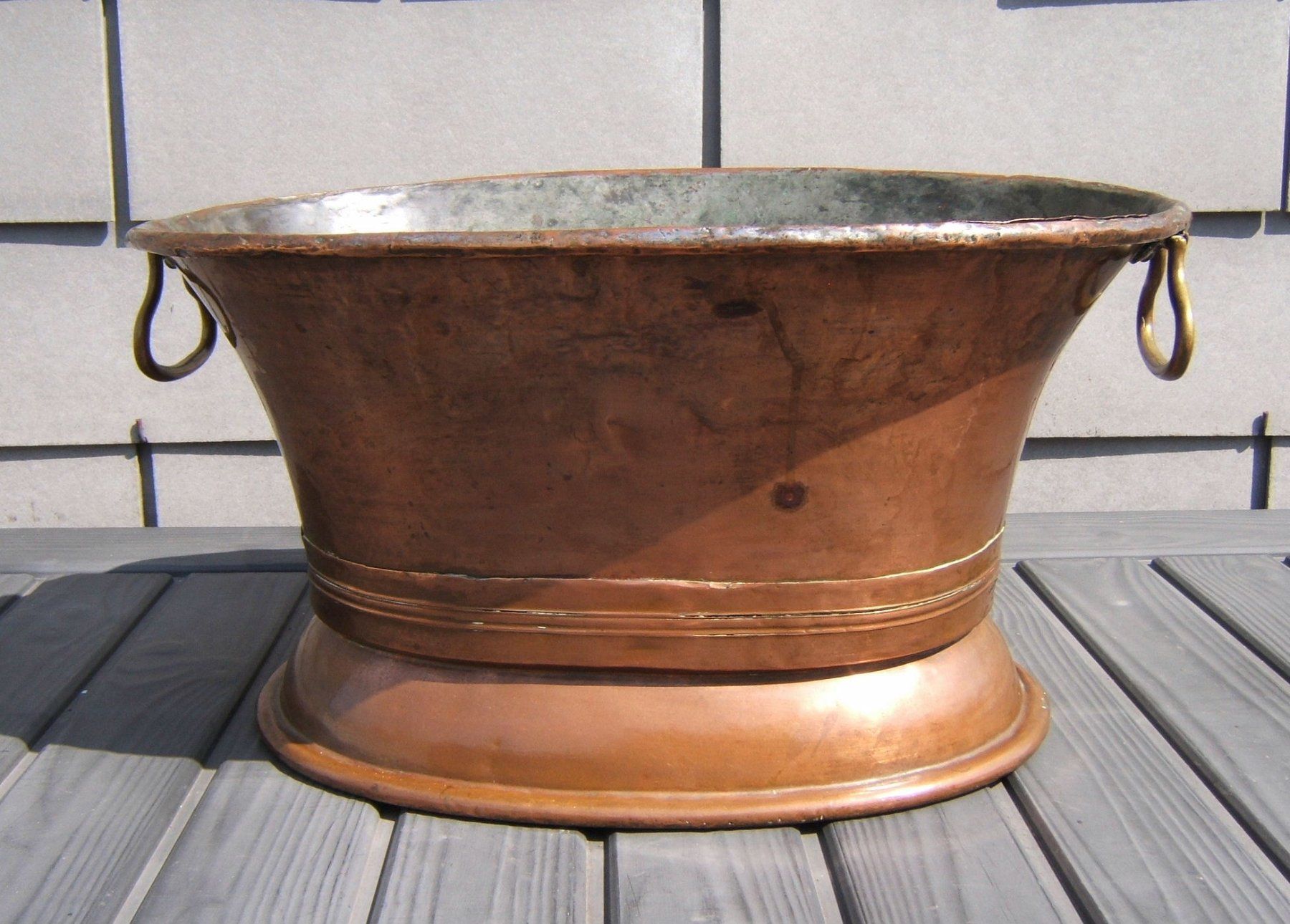 Pentole: GROSSER, ALTER KUPFER KESSEL MIT 2 GRIFFEN – Usato da Brunnen venduto da Nonne04 3