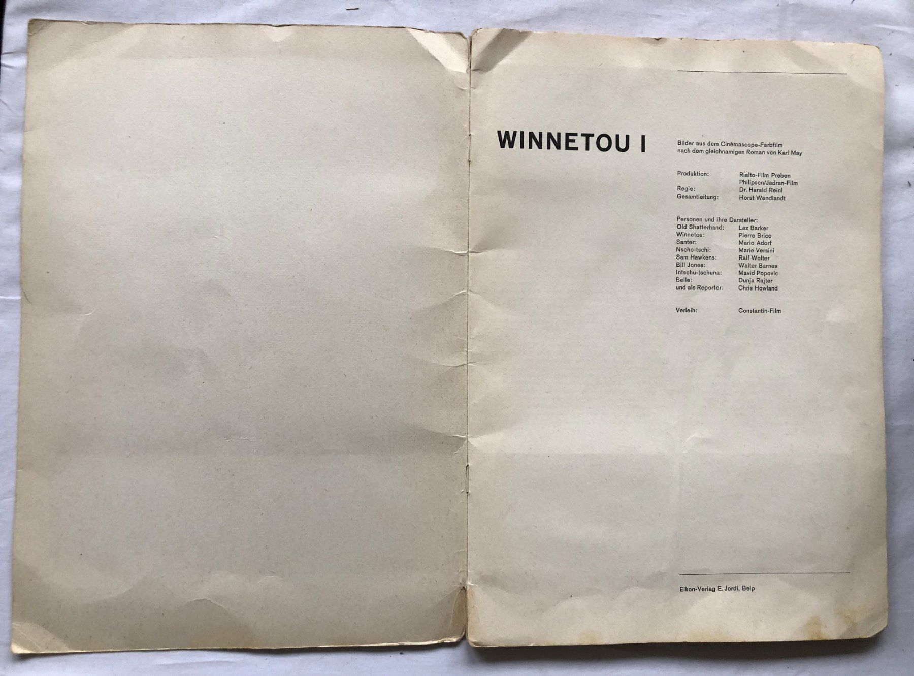 Alben: WINNETOU I - Sammelalbum - Eikon - 1964 – Gebraucht aus Schaffhausen von durruti 3