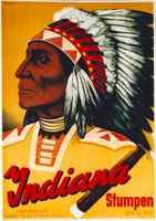 JNDIANA STUMPEN INDIANER 1940 Original Plakat