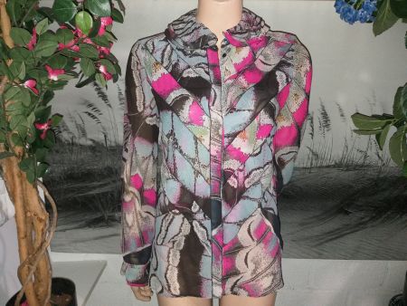 ROBERTO CAVALLI Blouse en soie / seiden Bluse 34 CH (38 IT)
