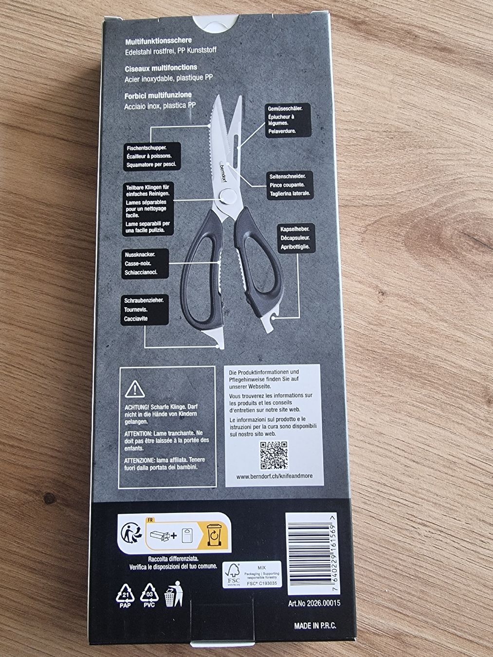 Berndorf Küchengeräte: Berndorf Multifunktionsschere Edelstahl rostfrei neu – Neu und originalverpackt aus Winterthur von Christinakim 1