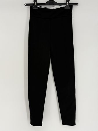 Warme Leggings Gr. S schwarz mit Fleece innen 