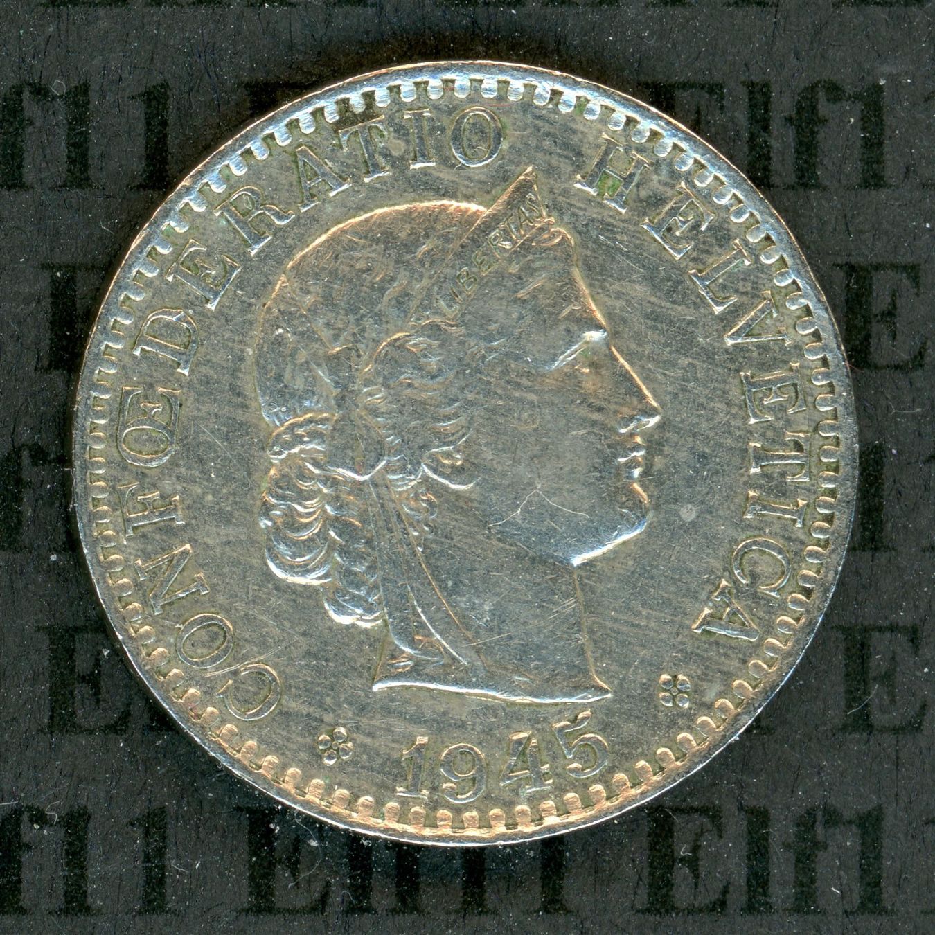 Tutti le monete: CHF___0.20 1945 ss-vz 20 Rappen – Usato da Widnau venduto da Elf11