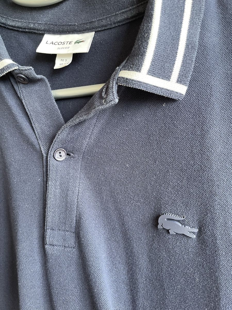 Lacoste Magliette Polo: Polo Lacoste bleu marine - édition limitée - S – Usato da Onnens VD venduto da Slyce 2