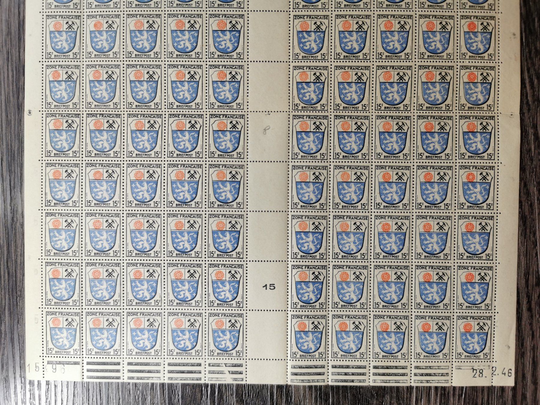 Alle Briefmarken: TR68 Bloc Timbre France 1946 – Gebraucht aus Cousset von Patrick_Collections 1