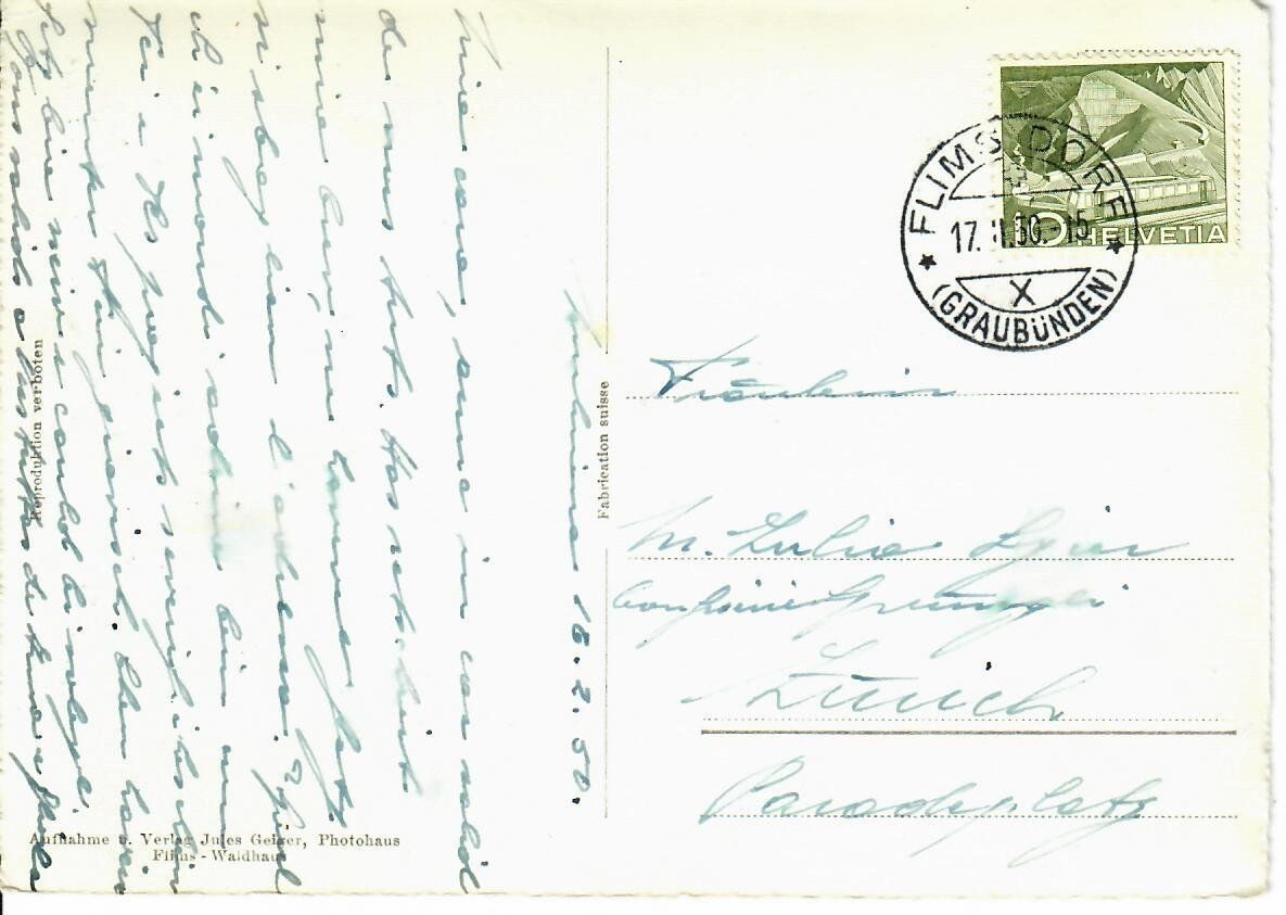Ansichtskarten: Trinsermühle 1950 – Gebraucht aus Hochdorf von Ziegel-16 1