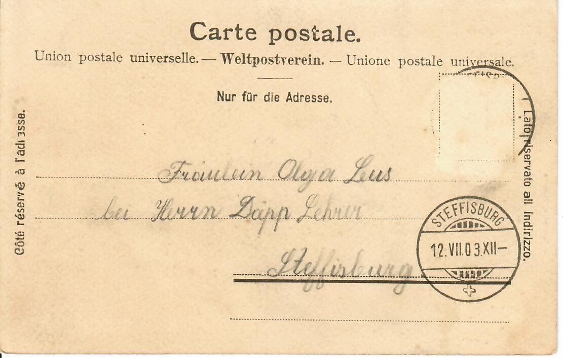 Cartoline postali: Brunnen 1903 – Usato da Hochdorf venduto da Ziegel-16 1