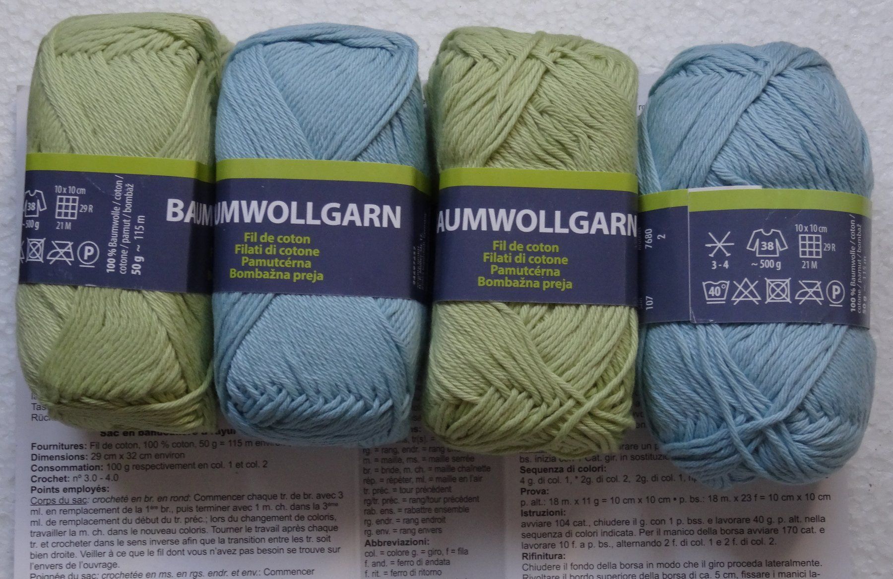 Wolle: 4 Knäuel Baumwolle – Neu und originalverpackt aus Gossau SG von oreliefredy 1