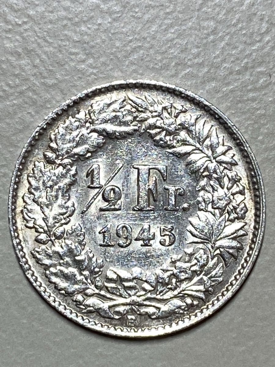 Tutti le monete: Suisse - 50 centimes - 1945 - AG – Usato da Payerne venduto da Mike1682