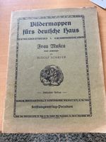 Antike Kunstmappe "Frau Musica" 