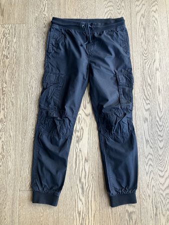 Leichte Cargohose schwarz 164