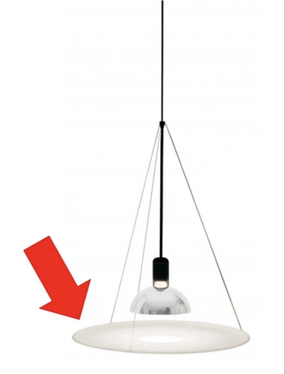 Lampade: Frisbi Plexiglass diffuser, Flos, RF05806, Ersatzteil – Usato da St. Gallen venduto da fundstaette 2