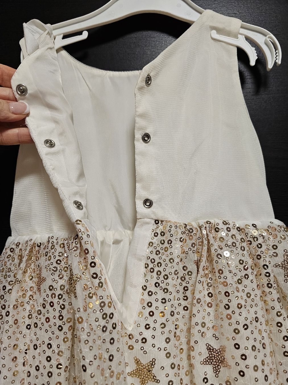 H&M Vestiti & Gonne: Glitzerndes Mädchenkleid, Gr. 104 – Usato da Laufen venduto da Taty007 4