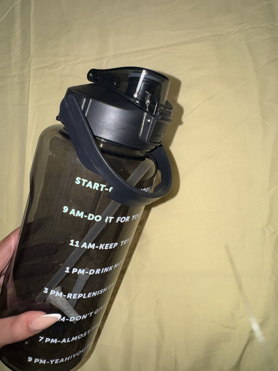 Borracce & Thermos: 2L Trinkflasche mit Trinkhalm & Zeitmarkierungen  – Nuovo (secondo la descrizione) da Bad Zurzach venduto da vit_rct6 2