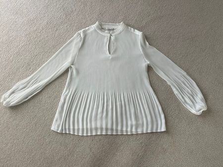 S. Oliver Bluse / Tunika cremeweiss Gr. 40