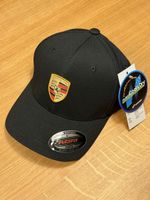 Porsche Kappe schwarz Flexfit OSFA neu mit Etikett