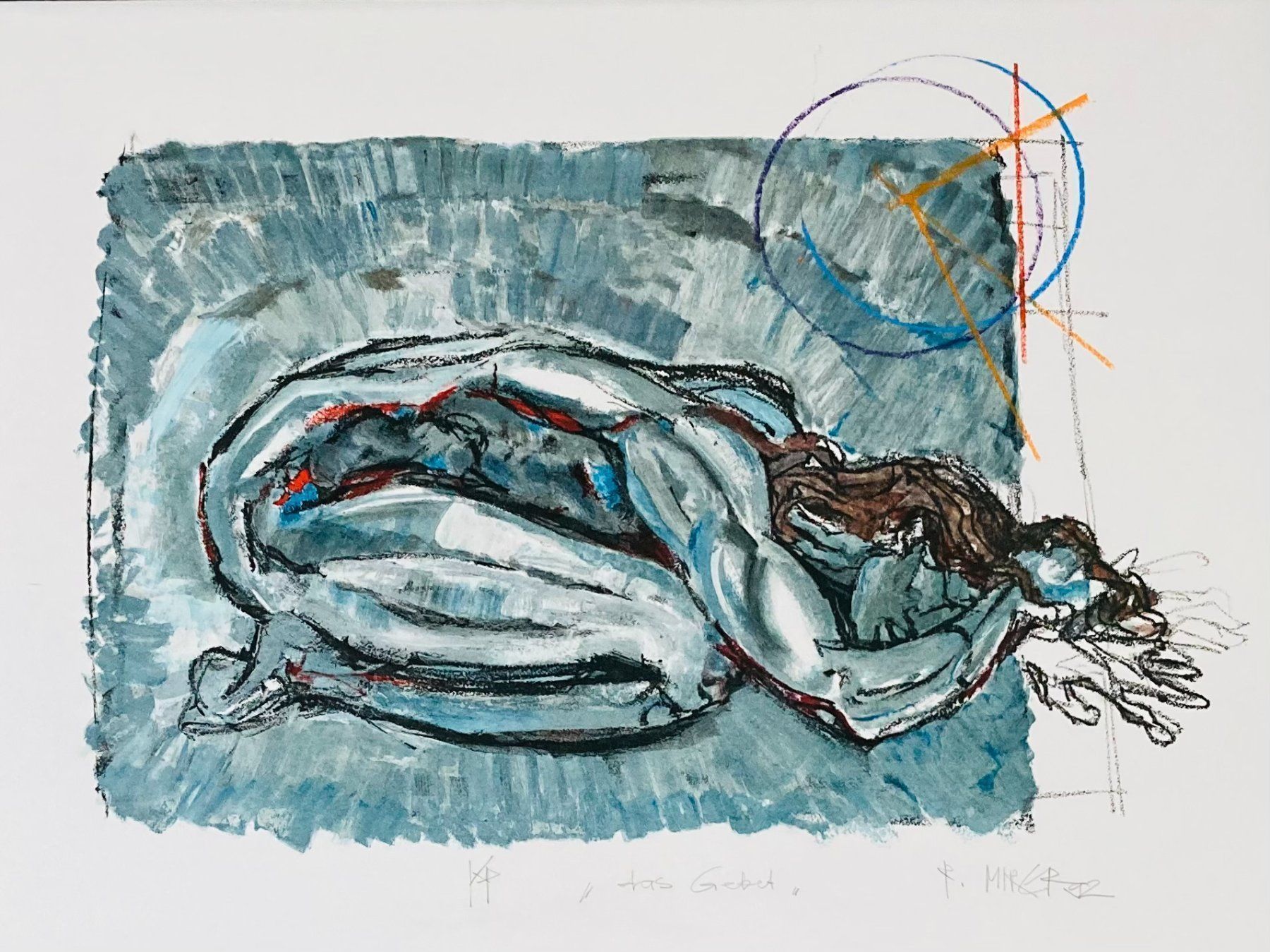 Grafica & Litografie: Rudolf Mirer, Lithographie "Das Gebet" – Nuovo (secondo la descrizione) da Einsiedeln venduto da Brocki59 3