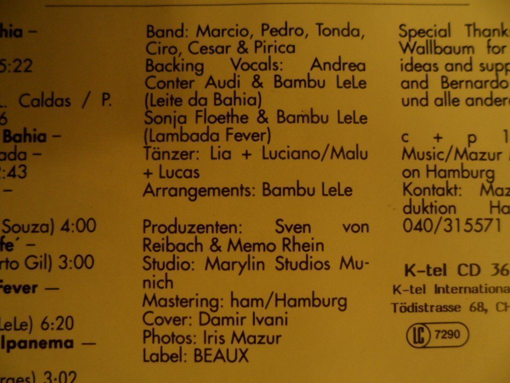 CD: DIRTY  LAMBADA – Usato da Langnau i. E. venduto da mar_hw58 4