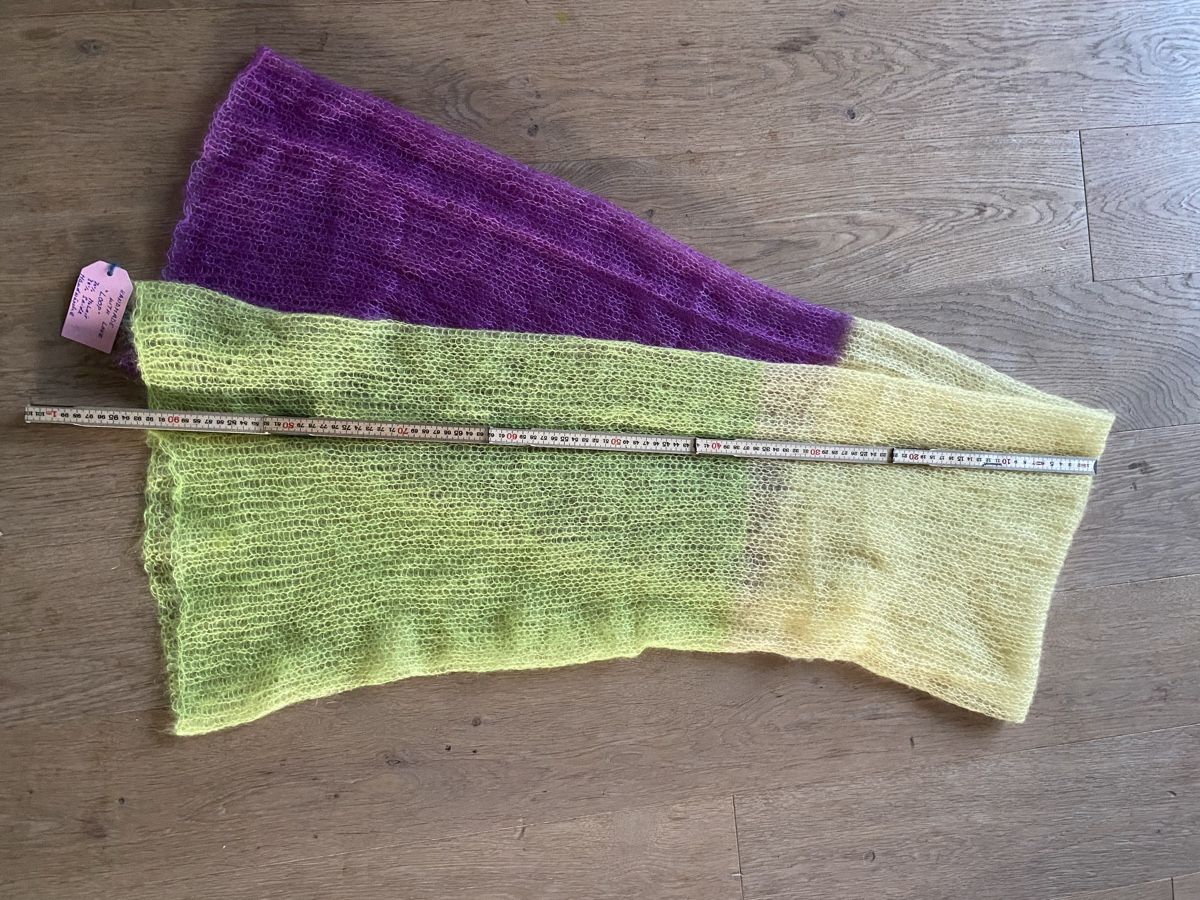 Foulards, Tücher & Schals: Handgestrickter Schal -Mohair/Seide – Neu und originalverpackt aus Dübendorf von Montclair 3