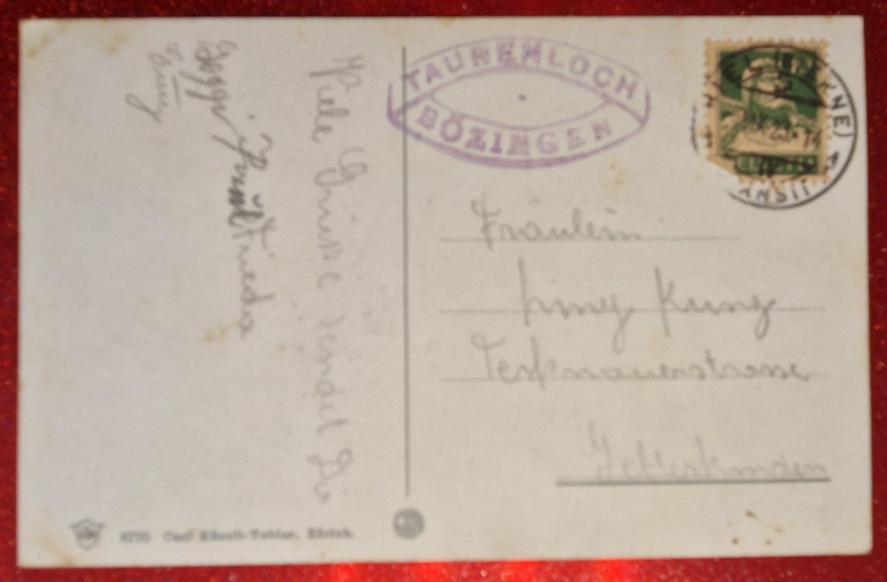 Ansichtskarten: Taubenlochschlucht bei Biel 1923 – Gebraucht aus Melchnau von Fishel 1