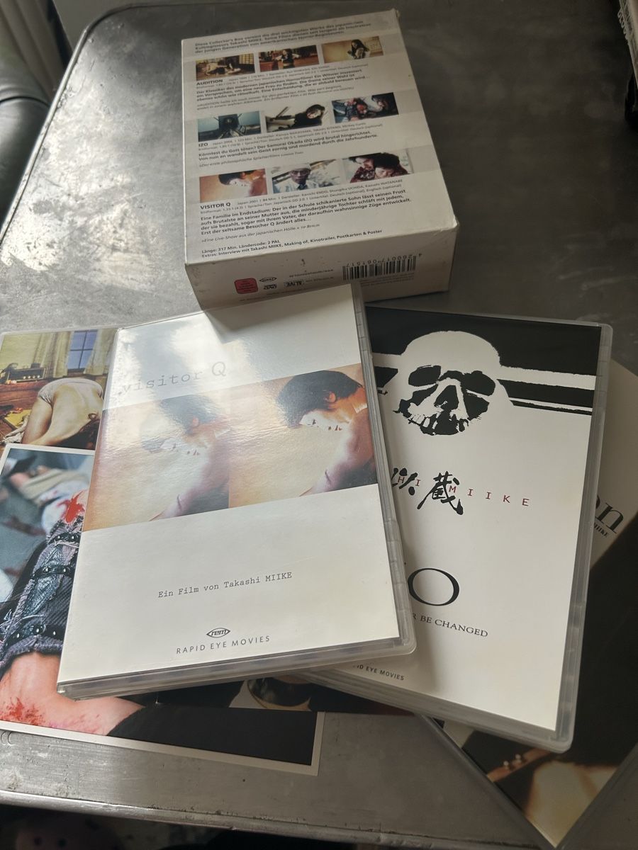 Tutti i DVDs: Takashi Miike - Visitor Q, Audition, Izo - DVD – Usato da Winterthur venduto da lenolson 3