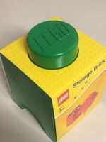 LEGO STORAGE BRICK 4001 1 KNOB GREEN new 125 X125 X 180 mm