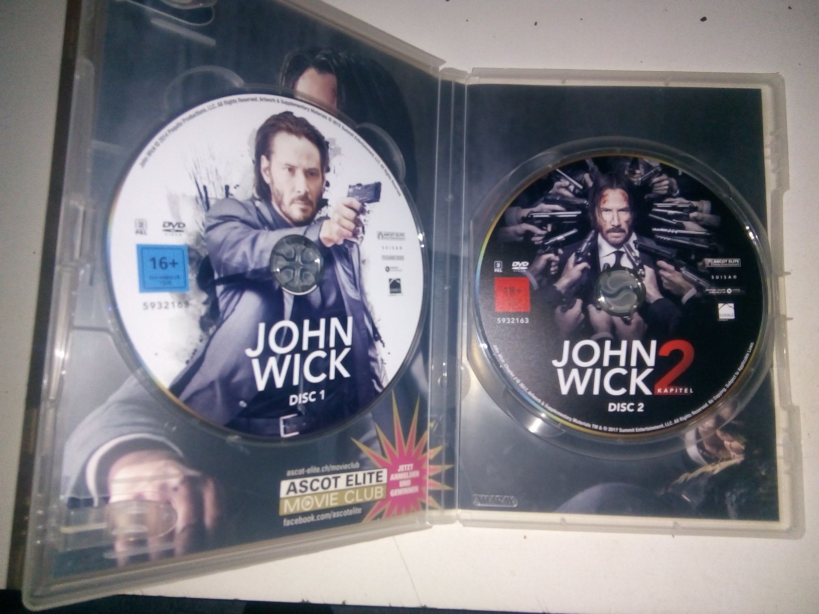 Alle DVDs: John Wick Kapitel (1 & 2)  Deutsch & Englisch   2-DVD's – Gebraucht aus St.Gallen von elk2023 1