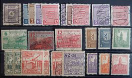 Sachsen und Leipzig Deutschland um 1945 Lot mit alten Werten