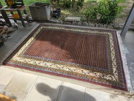 Indo Mir Orientteppich 230 × 174 cm rot – gebraucht