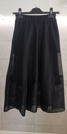Schwarzer Mesh Rock, Gr. S/M, neu