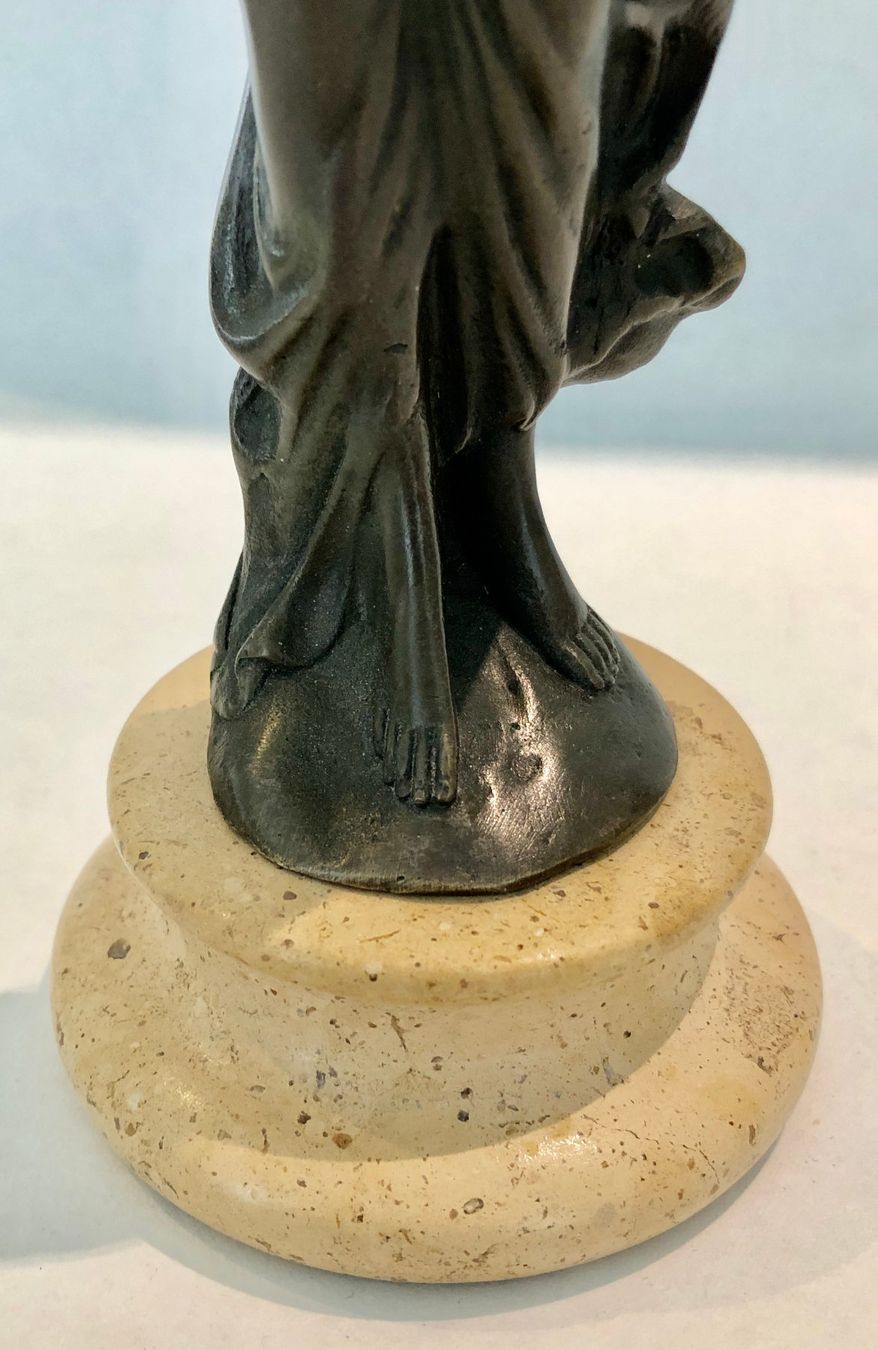 Statuette: Broncefigur Singendes Mädchen mit Mikrofon - Art éco - 30er – Nuovo (secondo la descrizione) da Appenzell venduto da Zimiuno 6