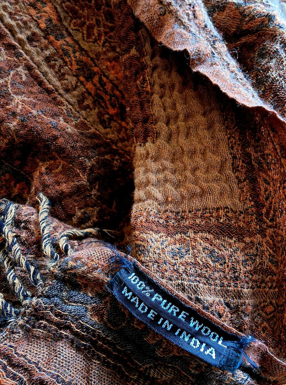 Foulard & Sciarpe: Warmer Wollschal, 100% Wolle, Indien – Nuovo (secondo la descrizione) da Meggen venduto da everydaysale 1