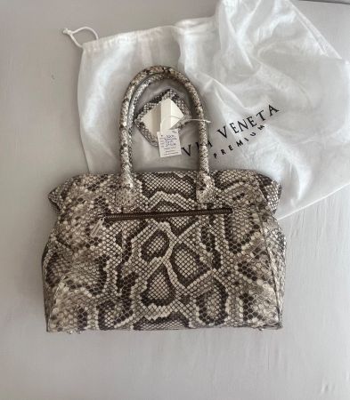 Handtasche von CAPE COBRA aus echtem Pythonleder - WIE NEU!