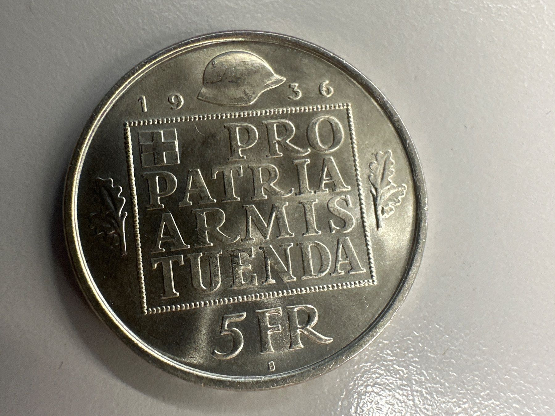 Tutti le monete: 5 Fr. Silber Schweiz Wehranleihe 1936 – Usato da Herisau venduto da herau 1