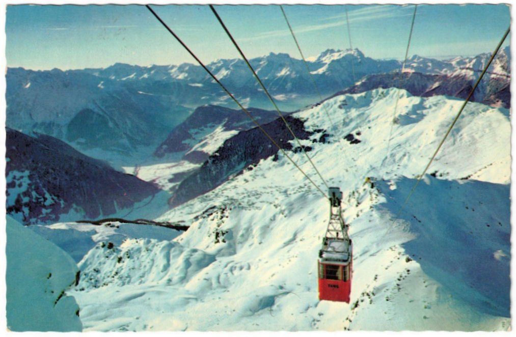 Cartoline postali: Verbier - Luftseilbahn Mont Gelé – Usato da Binningen venduto da Mountainrider