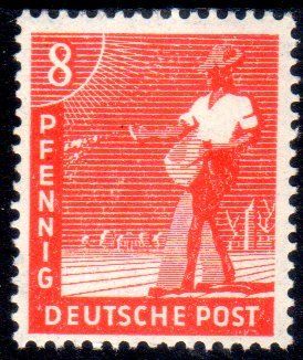 Tutti i francobolli: 1947 BERUFE DEUTSCHE POST SÄMANN ** POSTFRISCH ** - MA138 – Nuovo (secondo la descrizione) da Losone venduto da EM2019