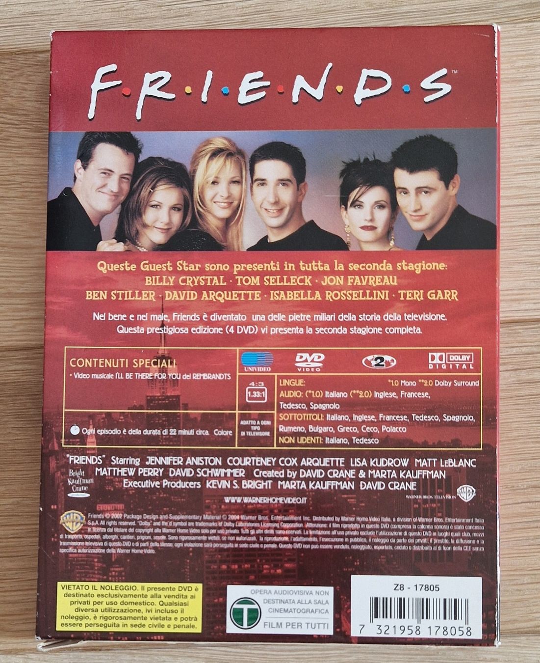 Tutti i DVDs: DVD Friends - Seconda Stagione Completa – Usato da Gordola venduto da lul_g86d 1
