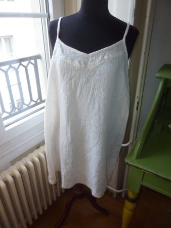 robe blanche en coton M estival UP2 FASHION femme