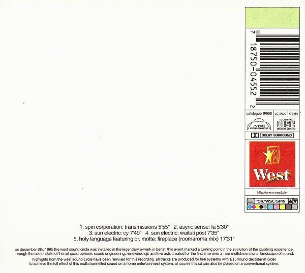 CD: West Sound Circle - CD - Techno Ambient – Usato da Zollikon venduto da cyberbambi123 1