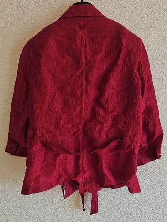 blouse Barbara Lebek rouge foncée taille 42, parfait état