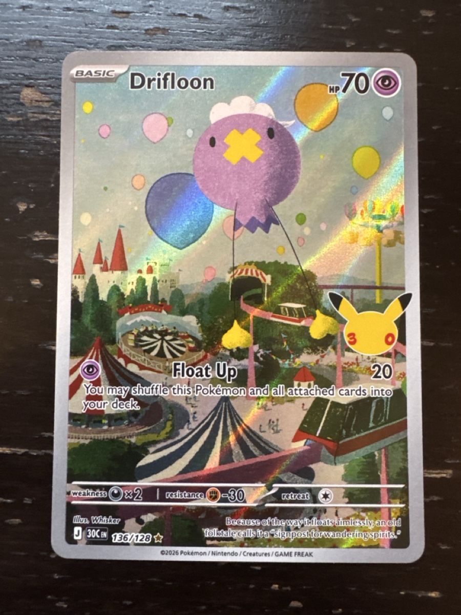 Pokémon Sammelbilder & Trading cards: Drifloon 136/128 EN – Neu (gemäss Beschreibung) aus Erlenbach ZH von CAUGHTTHEMALL