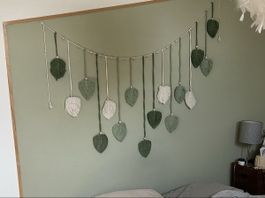 Macramé différents verts